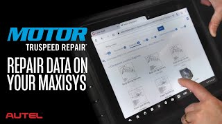 MOTOR TruSpeed Repair Data On Your MaxiSYS  Autel [upl. by Lesiram]