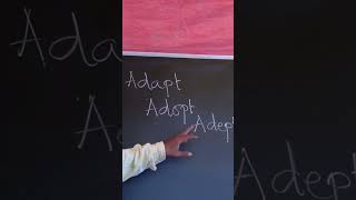 Adapt Adopt AdeptSivas English Grammar [upl. by Ahsilet]