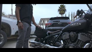 How to install Thrashin Supply saddle bags on an Indian chief [upl. by Athalla]