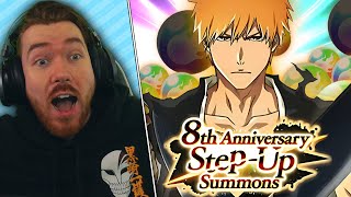 INSANE ANNIVERSARY LUCK 8TH ANNIVERSARY ICHIGO amp WHITE SUMMONS Bleach Brave Souls [upl. by Lazes]