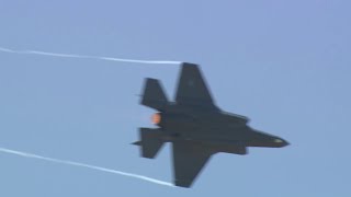 F35 Aerial Demonstration Debut at 2017 Paris Air Show [upl. by Boar]