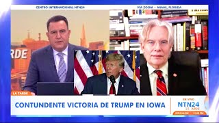 Contundente victoria de Trump en Iowa [upl. by Nee42]