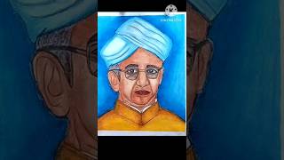 sarvepalli radhakrishnan drawingteachersday art shortvideo [upl. by Irat207]