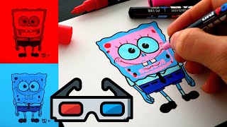 How To Draw insane 3D Glasses Effect tutorial [upl. by Florie186]