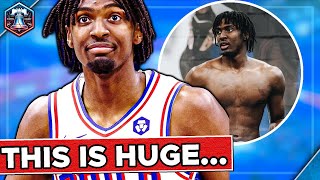 Massive Tyrese Maxey Leap Incoming Sixers Rising Star Looks DIFFERENT  Sixers News [upl. by Ecirrehs]