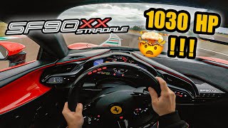 EXCLUSIVE POV   FERRARI SF90XX STRADALE   770000€  FAST DRIVE IN FIORANO [upl. by Yztim]