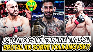 Salarios amp Bonificaciones del UFC 298💰💰💰  ¿Cuánto ganó TOPURIA tras su BRUTAL KO sobre VOLKANOVSKI [upl. by O'Conner274]