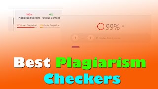 Top 5 Best Plagiarism Checkers 2024  Accurate amp Free Tools Reviewed [upl. by Moretta]