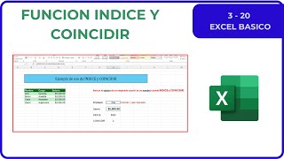 Como usar la Función Índice y Coincidir en Excel [upl. by Schlenger]