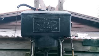 Restored Edwardian J Duckett amp Son quotThe Clencherquot Cast Iron Cistern [upl. by Nomolos]