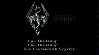 Skyrim Main Theme Misheard Lyrics [upl. by Kopple]