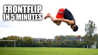 Learn How to Front Flip  In Only 5 Minutes II [upl. by Laddy]