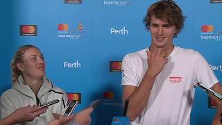 Team Germany press conference Final  Mastercard Hopman Cup 2019 [upl. by Jamesy78]