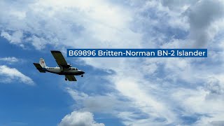 B69896 BrittenNorman BN2 Islander landing [upl. by Shishko776]