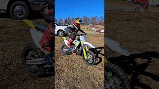 Brand New 2024 Husky TC65 🥶 new husqvarna fresh dirtbike kids shortvideo shorts motocross [upl. by Cahilly824]