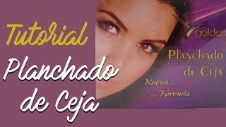 Planchado de cejas en casa PASO A PASO  TUTORIAL [upl. by Siclari]