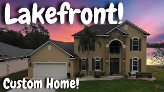 Custom Lakefront Home For Sale in Clermont Florida with Private Dock on Saw Mill Lake [upl. by Peyton]