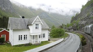 Flåm Railway Train Ride Return Trip from Myrdal 4K [upl. by Annaiek992]