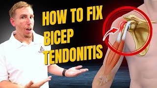 How to Fix Bicep Tendonitis Test and 3 Exercises to Relieve Pain Fast [upl. by Trust]