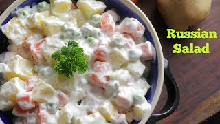 RUSSIAN SALAD  Best Healthy Tasty Salad  Best for all parties  By Chef Adnan [upl. by Helman]