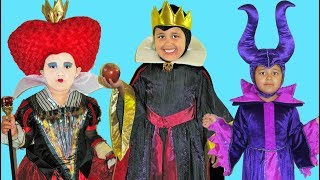 Disney Villains Maleficent Queen of Hearts Evil Queen  Makeup Halloween Costumes and Toys [upl. by Tyoh]