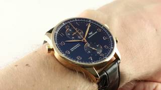 IWC Portuguese Chrono Rattrapante IW371210 Luxury Watch Review [upl. by Alphonse]