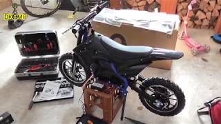 Actionbikes Motors  Kinder Mini Elektro Crossbike Gepard 500 Watt 36V  Teil 12 Aufbaufazit [upl. by Kurtz]