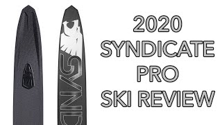 2020 HO Syndicate Pro Water Ski Review  Slalom Waterski Walkthrough [upl. by Ayotahc]