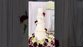 Wedding Day Badshah Palace cake made for the lovely Opulentxhijabs wedding Cake design credit to [upl. by Earazed]