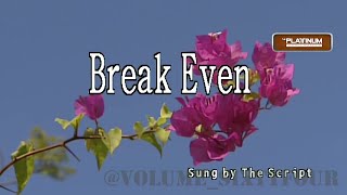 The Script  Breakeven KaraokeLyricsInstrumental [upl. by Eentrok]