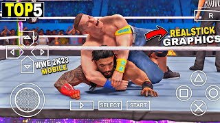 TOP 5 Wwe Game For Android  Best Graphics Wwe Game [upl. by Nor618]