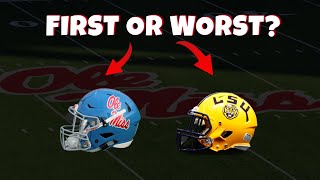 SEC College Fotoball Helmet Rankings [upl. by Palm549]