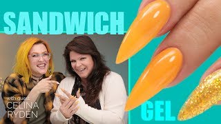 Sandwich Technique Gel Nails [upl. by Keir793]