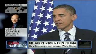 CNN James Carville Doesnt Apologize For Controversial Statement About Obama [upl. by Aneekahs]