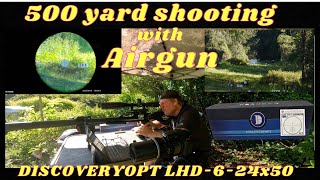 Discoveryopt budget Scope shooting 500 yards with an air gun [upl. by Seek695]