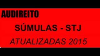 Súmulas do STJ em áudio  atualizadas até dia 28022015  AUDIREITO [upl. by Danais]