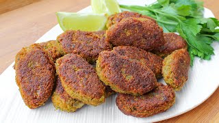 Red Lentil Kebab Recipe Glutenfree amp Vegan  Vegan Kebab Recipe  Vegetable Kebab Recipe [upl. by Davidoff]