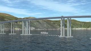 Statens vegvesen  Coastal Highway Route E39 crossing the Sognefjord Animation [upl. by Yetnruoc]