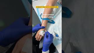 IV insertion process  cannulation in medical  explore gk anatomy motivation doctor biology [upl. by Kaete]