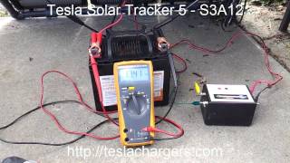 S3A12 Tesla Solar Tracker 5  45 Watt Solar Demo [upl. by Aettam]