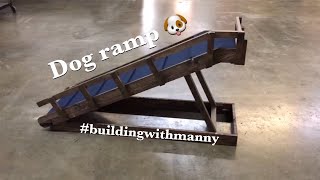 HOW TO MAKE A DOG RAMP  BUILDING WITH MANNY [upl. by Hanshaw403]