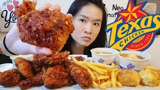 CHURCHS  TEXAS CHICKEN FEAST Spicy Sambal Chili Fried Chicken Chicken Rice  Eating Show Mukbang [upl. by Llednyl]