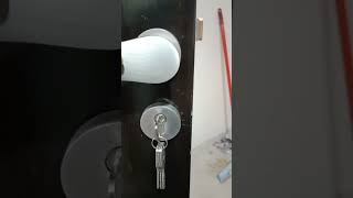 Main door lock fitting door lock instalation jolly mortise door lock fitting [upl. by Coltson]