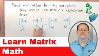 1  Intro To Matrix Math Matrix Algebra Tutor  Learn how to Calculate with Matrices [upl. by Hcone]