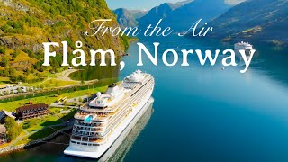 Flam Norway Summer  Fjord Trip from OsloBergen  Bucket List Holiday Location  From the Air 4K [upl. by Lelia]