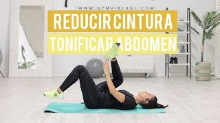 Ejercicios para reducir cintura y tonificar abdomen  GymVirtual [upl. by Dori]