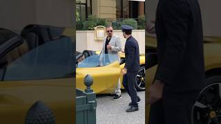 Billionaire friendly couple leaving Hotel Paris in their Ferrari monaco luxury lifestyle fyp [upl. by Lurlene723]