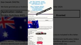 Australia Tourist Visas Approved On 07 November 2024 australiatouristvisaapproved australiavisa [upl. by Durning]