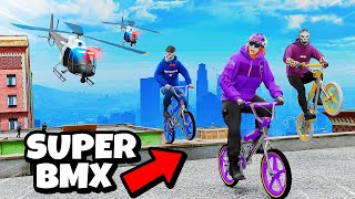 Super BMXs Escape Cops In GTA 5 RP [upl. by Acsicnarf]