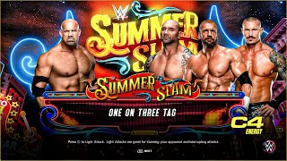 WWE 2K23  Goldberg VS Evolution  One On Three Tag Team Match 2024 HD [upl. by Artemis]